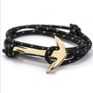 Luxury Black and White dots Anchor Bracelet